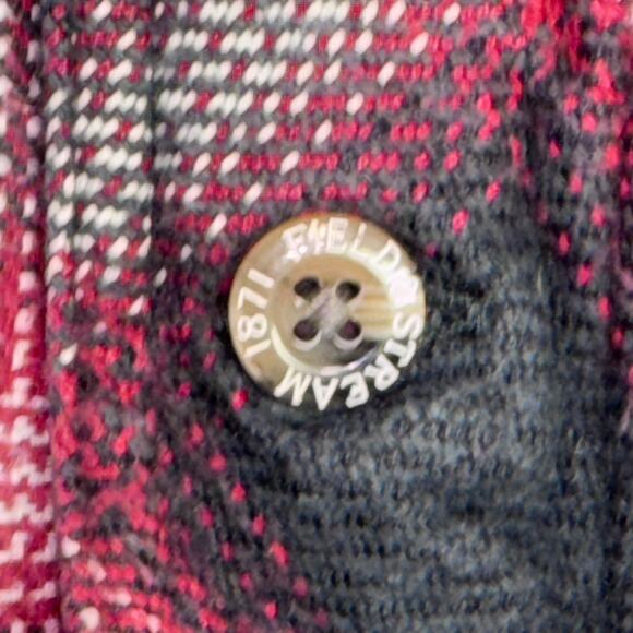 Field & Stream Shirt Mens Large Tall LT Red Black Plaid Flannel Western Cowboy - Picture 6 of 9